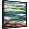 Amanti Art Peregrination (Abstract Mountains) by PI Gallerie Canvas Wall Art Print Framed 16 x 16-in. - 3 of 4