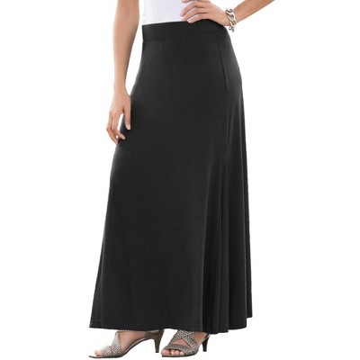 Jessica London Women's Plus Size Everyday Stretch Knit Maxi Skirt