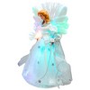 Northlight Color-changing Fiber Optic Angel with Rose Christmas Tree Topper - 12" - White - 4 of 4