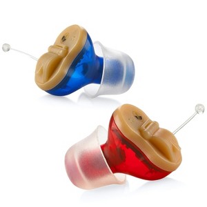 MEDca Premium Digital Hearing Aids for Seniors, Invisible in Canal (CIC) In, Ear Mini Sound Enhancer Set, Near, Invisible, Noise Cancelling - 1 of 4