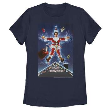 Women's National Lampoon's Christmas Vacation Electrified Poster T-Shirt