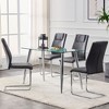 NicBex Faux Leather Dining Chairs Set of 8,Armless Upholstered Kitchen Chair with Plastic Anti-Slip Footpad for Dining Room,Kitchen - 2 of 4