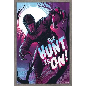 Trends International The Wolfman - The Hunt Is On by César Moreno Framed Wall Poster Prints - 1 of 4