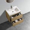 NicBex Floating Bathroom Vanity with Sink and Faucet Holes,Bathroom Sink Vanity with 2 Drawers,Oak/Walnut/White/Gray - 4 of 4