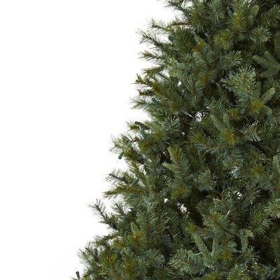 7.5' Green Pine Artificial Christmas Tree with Clear Lights