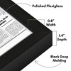 Americanflat 11x22 Newspaper Frame with Polished Plexiglass - Soho Collection - Gallery Style Deep Molding Frame for Wall Display - Black - 3 of 4