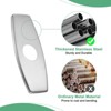 Unique Bargains 304 Stainless Steel Durable Rust Corrosion Resistant Faucet Escutcheons 1 Pc - 4 of 4