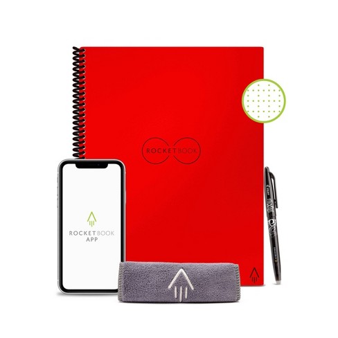 Deluxe Reusable Notebook, Dot Grid Eco-Friendly Journal with 1