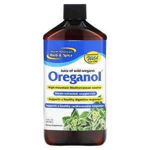 North American Herb & Spice Oreganol, Juice of Wild Oregano, 12 fl oz (355 ml) - 1 of 2
