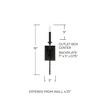 Capital Lighting Bentley 1 - Light Wall Light in  Black Iron - 3 of 4