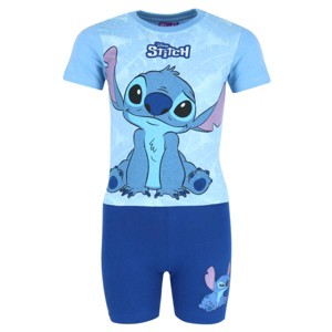 Textiel Trade Toddler Boys Disney Stitch Short Sleeve Shorts PJ Set - 1 of 4