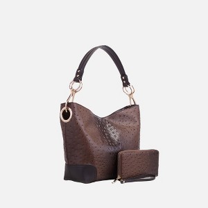 MKF Collection Wandy Soft Vegan Leather Hobo & Wallet Set by Mia K - 1 of 4