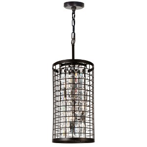 CWI Lighting Meghna 4 Light Up Chandelier With Brown Finish - 1 of 4