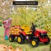 Kids Ride on Tractor with Remote Control, 12V Battery Powered Electric Tractor and 35W Dual Motors for Kids - 2 of 4