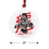Bruce Lee Signature Aluminum Holiday Christmas Tree Ornament  3.0" (7.6 cm) x 3.37" (8.6 cm) - 3 of 4