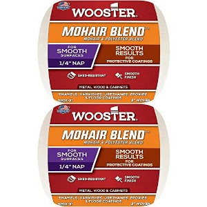 Wooster Genuine 3" Mohair Blend 1/4" Nap Roller Cover 2-Pack, R207-3-2PK - 1 of 1