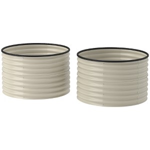 Set of 2 Raised Garden Bed, Metal Planter Box with Safety Edging, Easy-to-assemble Stock Tank - 1 of 4