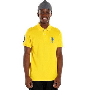 U.S. Polo Assn. Men's Short-Sleeve Polo Shirt with Applique, Casual Summer Slim Fit Polo Shirt with Contrast Color - 1 of 2