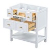 NicBex 29.5" Bathroom Storage Cabinet without Sink, Morden Bathroom Vanity, 5 Drawers and 1 Open Storage Shelf for Bathroom - 4 of 4