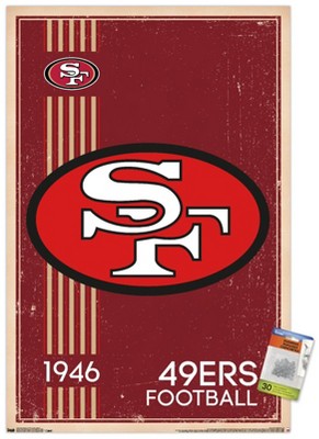 NFL San Francisco 49ers Distressed Logo Cutout Sign