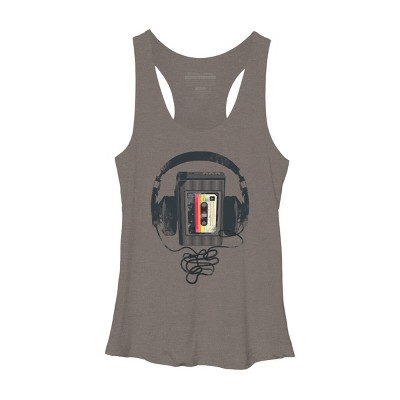 Women's Design By Humans Sound Trip By clingcling Racerback Tank Top