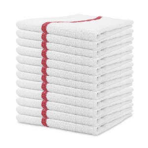 Qwick Wick Cotton Bar Mop Kitchen Towel (12 Pack), 16x19, 30oz - 1 of 4