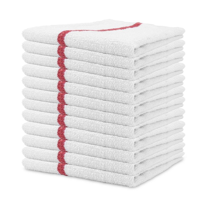 Qwick Wick Cotton Bar Mop Kitchen Towel (12 Pack), 16x19, 30oz, 1 of 9