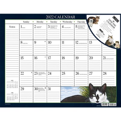2022 Desk Pad Calendar American Cat - Lang