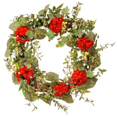 32" Artificial Spring Flower Wreath - National Tree Company