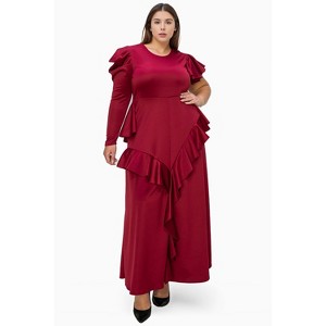 L I V D Women's Vivienne Ruffled Maxi Dress - 1 of 3