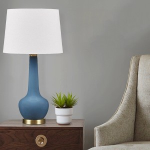 Hampton Hill 14"x26.25" Zazie Ceramic Genie Warm Soft Elegant Genie-Style (Includes LED Light Bulb) Table Lamp - 1 of 4