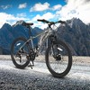 Okak 24IN Mountain Bike with Steel Frame, Kids Bike with Shimano 21 Speed, Daul Disc Brakes and Front Suspension, Bicycle for Teens - 2 of 4