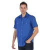 Gioberti Men's Casual Western Solid Short Sleeve Shirt With Pearl Snaps - 4 of 4