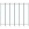 vidaXL 6-Panel Room Divider White 94.5"x78.7" Polyester - 3 of 4