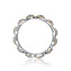 Rhodium and 14K Gold Plated Cocktail Ring Featuring a Vibrant Array of Colored Cubic Zirconia – A Dazzling Statement Piece with Multi-Hued Sparkle - 3 of 3