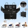 Dog Car Seat Cover with Hard Bottom,Back Seat Extender for Large Dogs, Mesh Window and Pockets,Fits Car SUV Truck–LAOTIES - 2 of 4