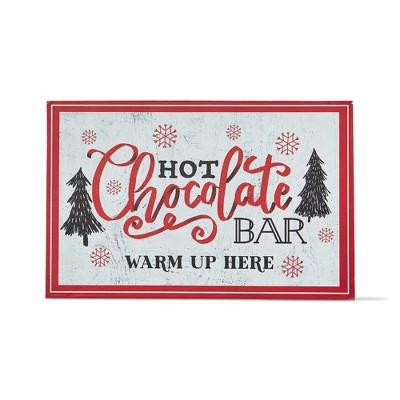 tagltd Hot Chocolate Bar Sign + Stand