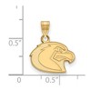 Black Bow Jewelry 14k Yellow Gold Marquette Golden Eagles NCAA Small Pendant - 2 of 3