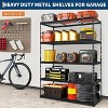 Mental Garage Shelving, 48" L x 18" W x 72" H, 5 Tier Adjustable Storage Shelves, 2500lbs Load Capacity  for Garage, Basement, Warehouse - 3 of 4