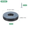 Unique Bargains Polytetrafluoroethylene Screw on Furniture Glides Sliders Grey - 2 of 4