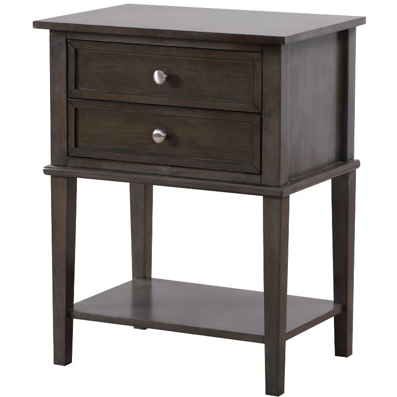 Passion Furniture Newton 2-Drawer Nightstand (28 in. H x 22 in. W x 16 in. D), 2 of 7