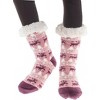 5 Star Super Deals Christmas Fuzzy Faux Shearling Socks, Warm Thick Fleece Thermal w/ Nonslip Grippers, Christmas Stockings - 2 Pairs - 2 of 4
