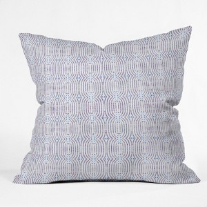 Holli Zollinger French Loop Square Throw Pillow Blue - Deny Designs