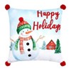 The Lakeside Collection Let It Snow Embroidered Accent Pillows - 4 of 4
