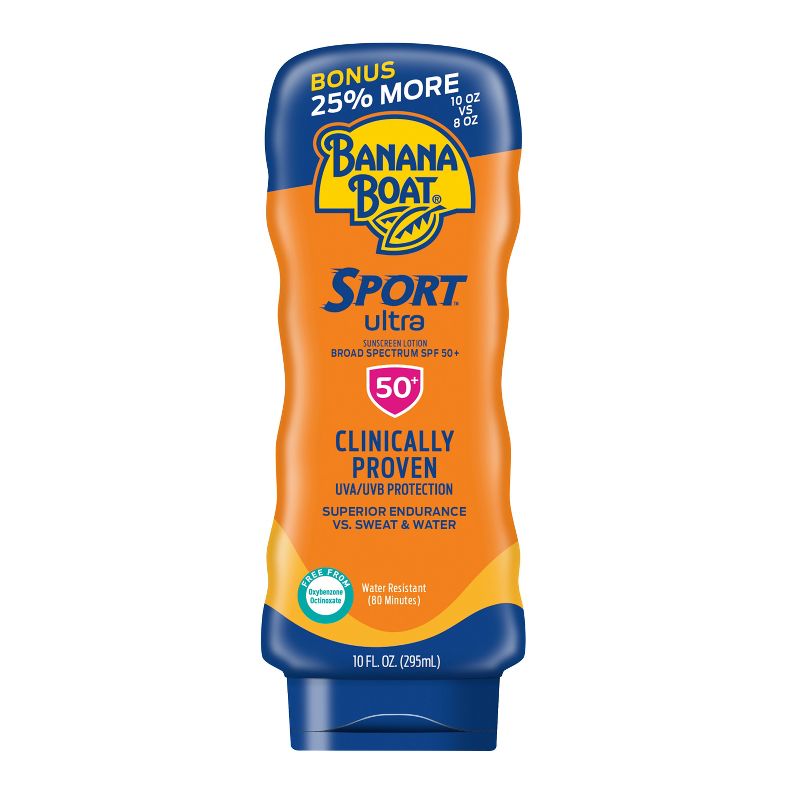 Banana Boat Ultra Sport Sunscreen Lotion Bonus Size - SPF 50+ - 10oz, 1 of 8