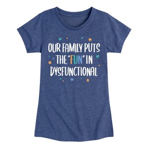 Girls' - Instant Message - Celebrate Family Fitted Short Sleeve Graphic T-Shirt - 1 of 4