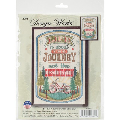 Design Works Counted Cross Stitch Kit 8"x12"-The Journey (14 Count)