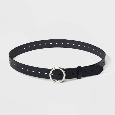 Women's Leather Belt - Ava & Viv' Black - image 2