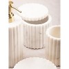 Roksana White Marble Bath Accessories, Set of 4 - image 3 of 4