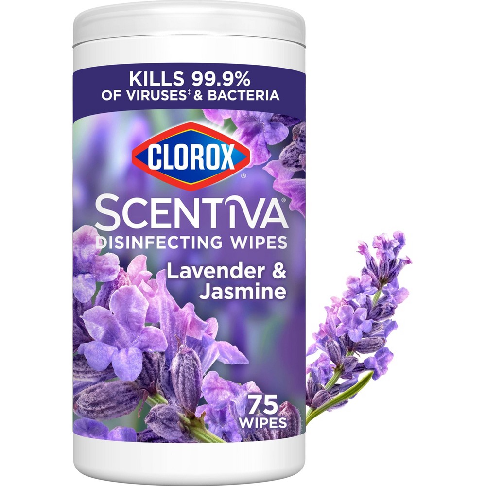 Photos - Garden & Outdoor Decoration Clorox Scentiva Disinfecting Wipes - Lavender - 75ct